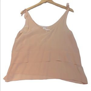 NWT Club Monaco Peach Silk Camisole, size medium